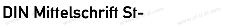 DIN Mittelschrift St字体转换